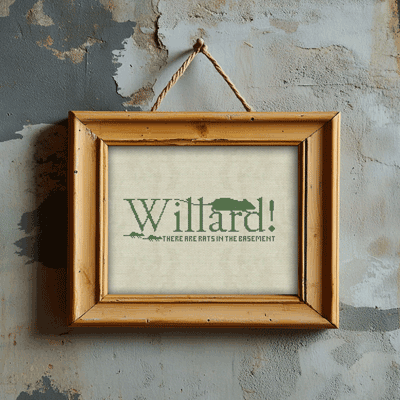 Willard counted crossstitch pattern