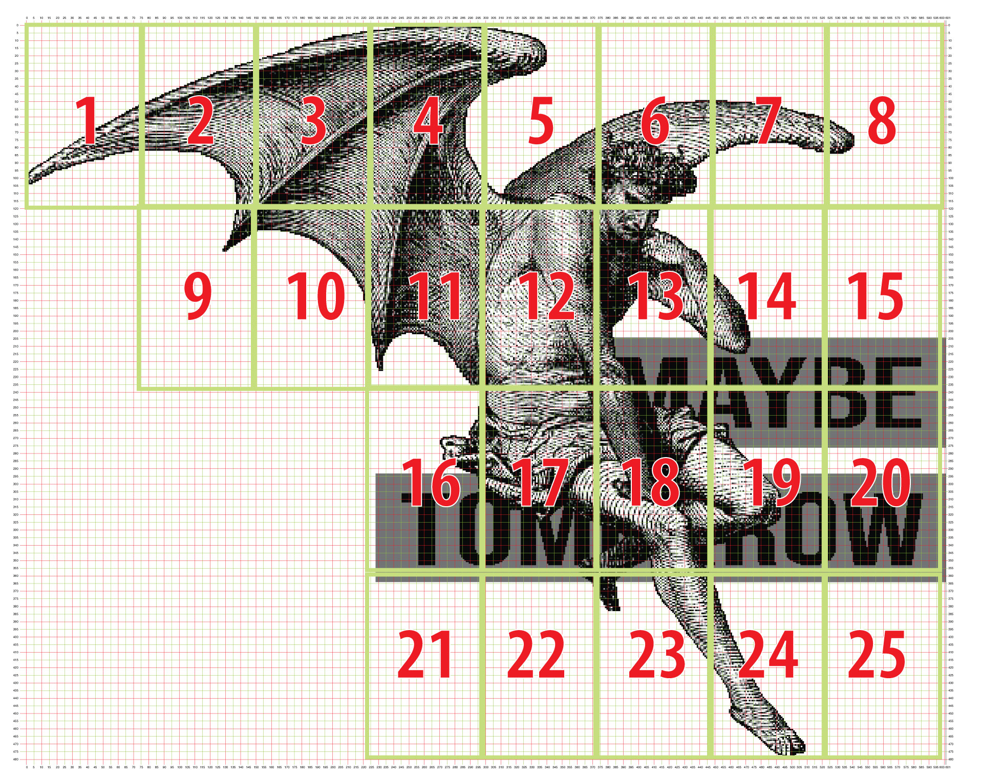 Lucifer Maybe Tomorrow page layout preview cross stitch pattern