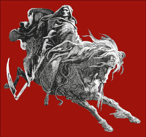 The Vision of Death full coverage counted cross-stitch pattern