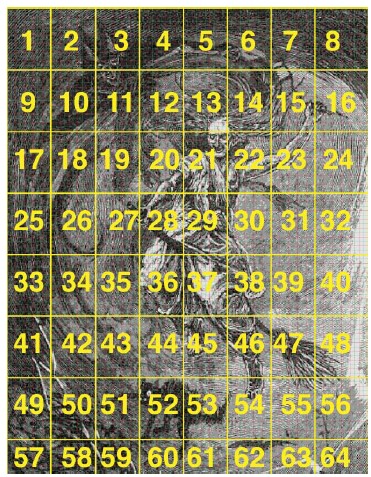 Ye Hag crossstitch pattern page layout preview